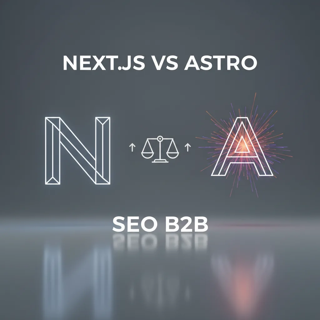 Portada del artículo: Next.js vs Astro para SEO B2B