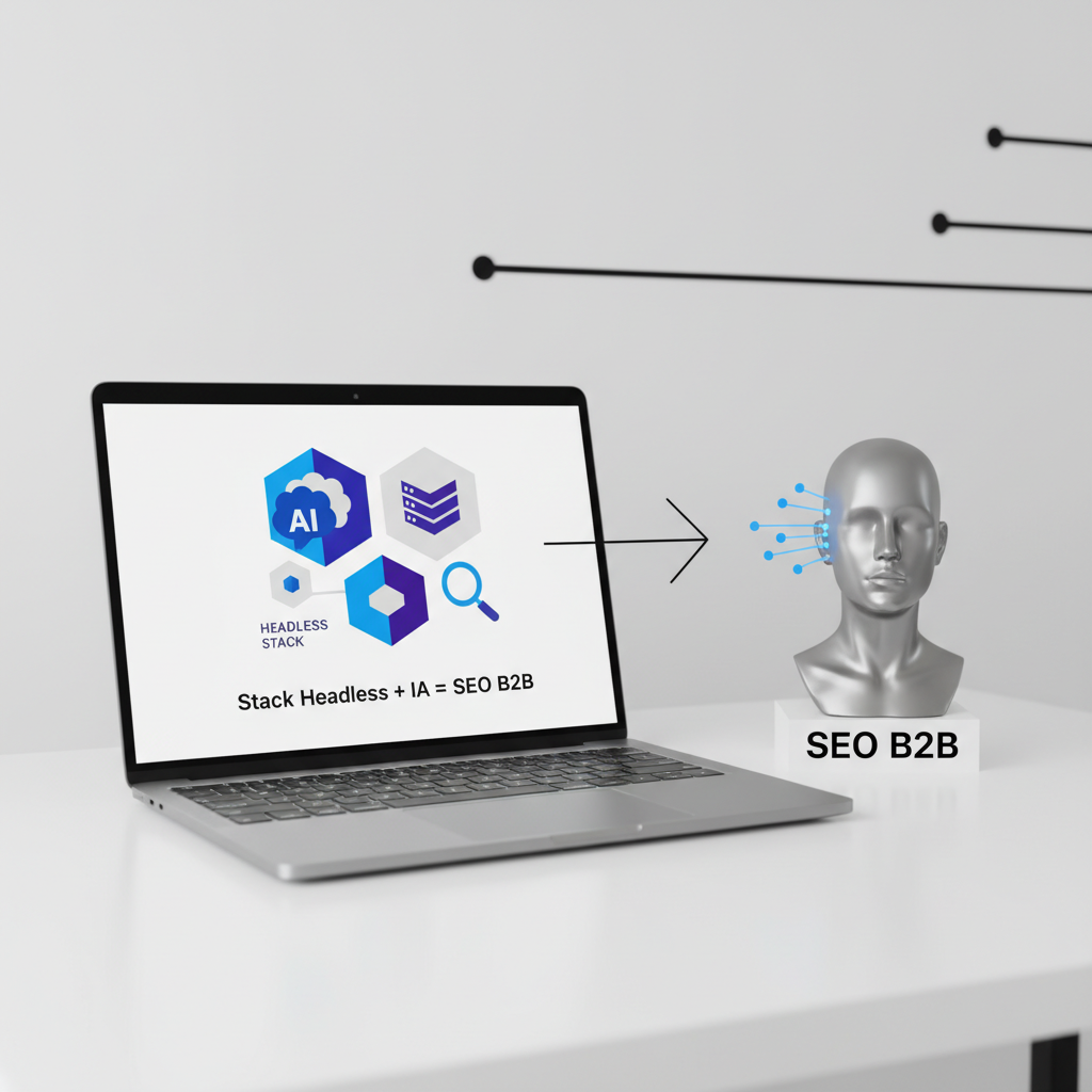 Stack Headless e IA para SEO B2B