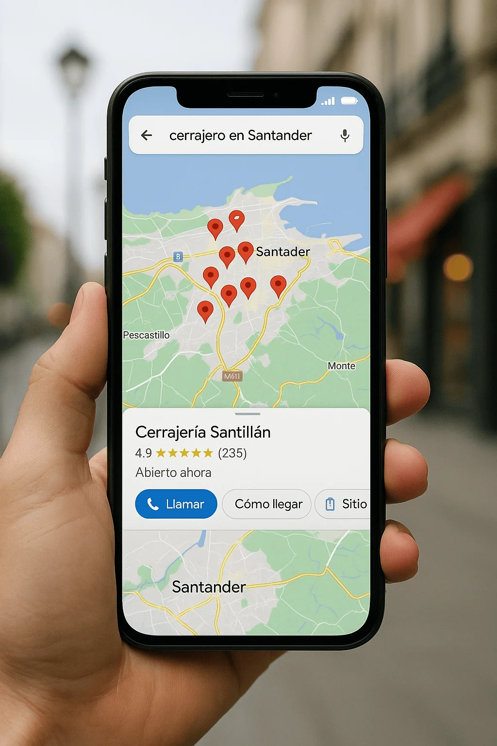 Especialista SEO en Cantabria analizando las métricas de un Perfil de Empresa de Google.