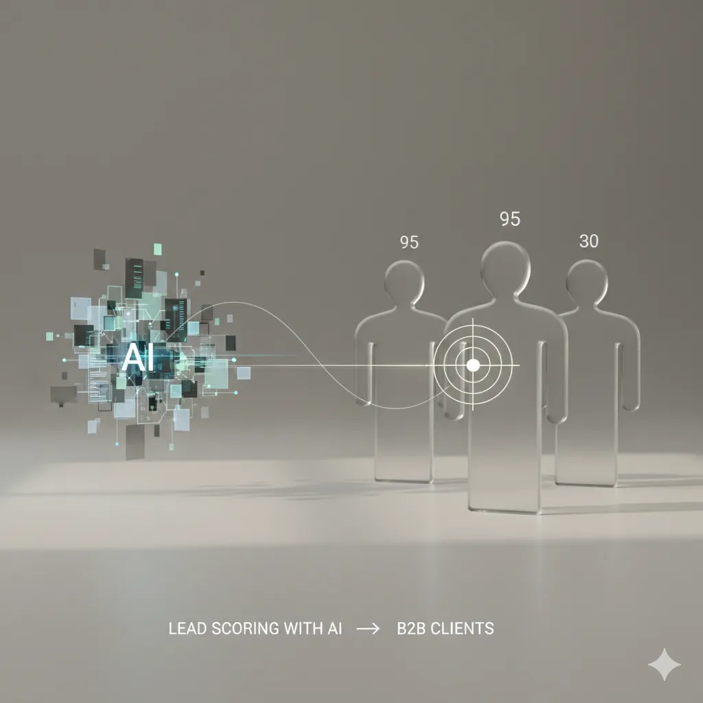 Portada del artículo: Lead Scoring con IA: Clientes B2B