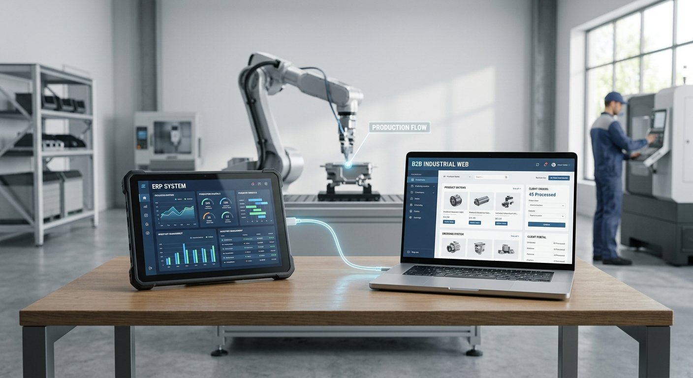 Integrar ERP y Web B2B Industrial